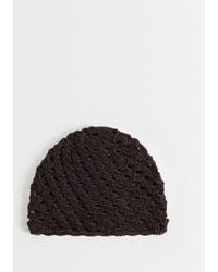 Mango - Knitted Beanie Hat - Lyst