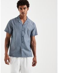 South Beach - Short Sleeve Linen Mix Shirt - Lyst