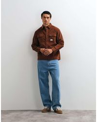 ASOS - Cord Overshirt With Badge - Lyst