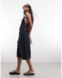 Collusion - Denim Baggy Culotte - Lyst
