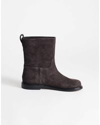 TOPSHOP - Pascal stiefelette aus echtem wildleder - Lyst