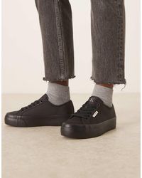 Calvin Klein - Flatform Lace Up Trainers - Lyst