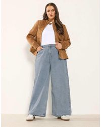 Yours Clothing - Palazzo Wide Leg Jeans - Lyst