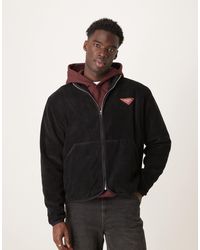 ASOS - – fleece-sweatshirt mit stehkragen, em muster und oversize-schnitt - Lyst