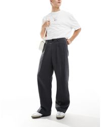 Weekday - Linen Relaxed Fit Tailored Trousers - Lyst