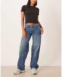 Jdy - Katie Low Waist Straight Leg Jeans - Lyst