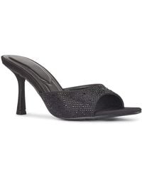 SEQWL - Open Toe Slip-On High Heel Mule Sandals - Lyst