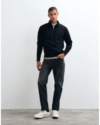 Mango - Cotton Rich Quarter Zip Sweatshirt - Lyst