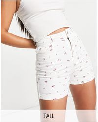 Pieces - Mom shorts - Lyst