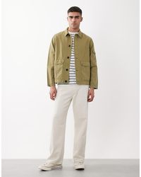 Paul Smith - Chaqueta Ligera De Mezcla De Lino Y Algodón-Verde - Lyst