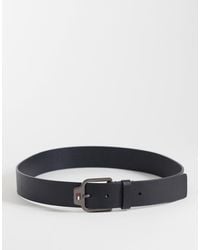 Tommy Hilfiger - Scanton Leather Belt With Logo Buckle - Lyst