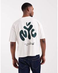ASOS - Boxy Oversized T-Shirt With Nyc Bubble Text Print - Lyst