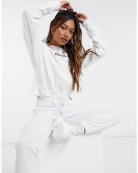 champion boxy high neck sweatshirt in red