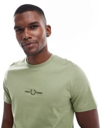 Fred Perry - Embroidered Logo T-shirt - Lyst