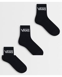 Vans - Classic Half Crew 3pck Socks - Lyst