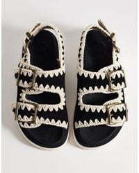 Mou - Two Buckle Backstrap Sandals - Lyst