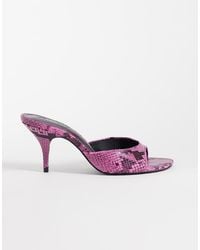 ASOS - Hooray Mid-heeled Mules - Lyst