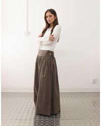 Collusion - Dropped Waist Printed Maxi Skirt - Lyst