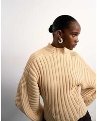 TOPSHOP - Tolu Coker X Knitted Ovoid Sleeve Jumper - Lyst