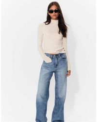 Stradivarius - Basic High Neck T-Shirt - Lyst