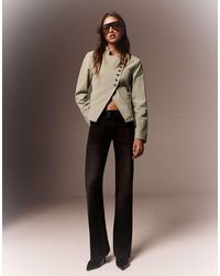 Bershka - Double-Breasted Button-Up Blazer - Lyst