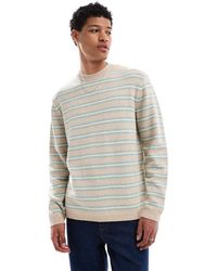 Jack & Jones - Boucle Gebreide Trui Met Strepen - Lyst