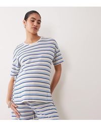 Mama.licious - Mamalicious Maternity Textured Jersey Oversized T-shirt Co-ord - Lyst
