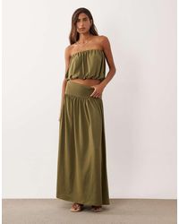 ASOS - Co-ord Dropped Waist Maxi Skirt With Split Detail - Lyst