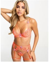 Boux Avenue - Camila C-f Cup Embroidered Lace Non-padded Plunge Bra - Lyst