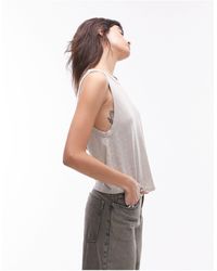 TOPSHOP - Soft Loose Tank Top - Lyst