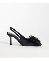 ASOS - Sunset Oversized Corsage Slingback Mid Heel Shoes - Lyst