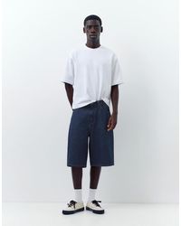Pull&Bear - Skater Denim Bermuda Shorts - Lyst
