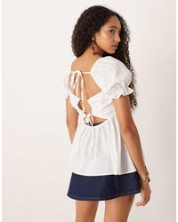 NARRATED - Square Neck Top - Lyst