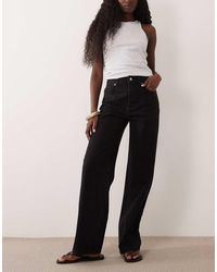 ASOS - Rechte Jeans Met Wijde Pijpen - Lyst