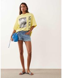 ASOS - Oversized Drop Shoulder T-shirt With Mexico Graphic - Lyst