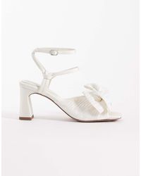 ASOS - Happiness Bow Detail Block Heeled Sandal - Lyst