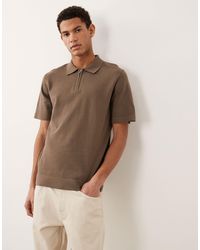 Jack & Jones - Premium Half Zip Knitted Polo - Lyst