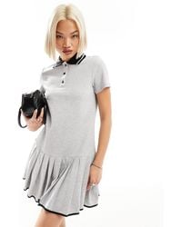 Urban Revivo - Short Sleeve Pleated Skirt Mini Dress - Lyst