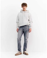Pull&Bear - Jean slim - foncé - Lyst