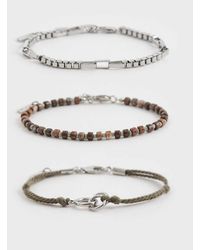 ASOS - Set Van 3 Armbanden Van Touw En Met Kralen - Lyst