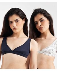 Lindex - Maternity 2 Pack Pointelle Print Nursing Wrap Bras - Lyst