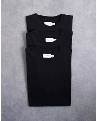 TOPMAN - 3 Pack Classic Fit T-shirt - Lyst