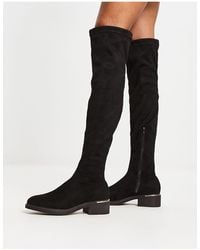 Truffle Collection - Mid Heel Stretch Over The Knee Boots - Lyst