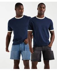 Jack & Jones - 2 Pack Tony Denim Shorts - Lyst