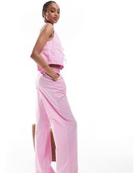ONLY - Wide Leg Boxer Detail Trousers Co-Ord - Lyst