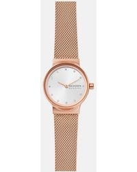 Skagen - Freja Lille Two-Hand, Rose- Tone Stainless Steel Watch - Lyst