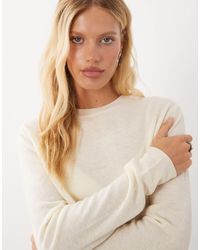 Mango - 100% Wool Round Neck Sweater - Lyst