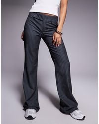 Princess Polly - Kinkirk Mid Rise Slim Fit Button Detail Flared Tailored Trousers - Lyst