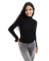 Threadbare - High Neck Split Sleeve Jumper - Lyst