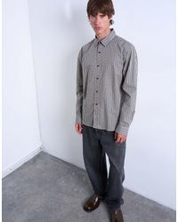 TOPMAN - Oversized Fit Check Shirt - Lyst